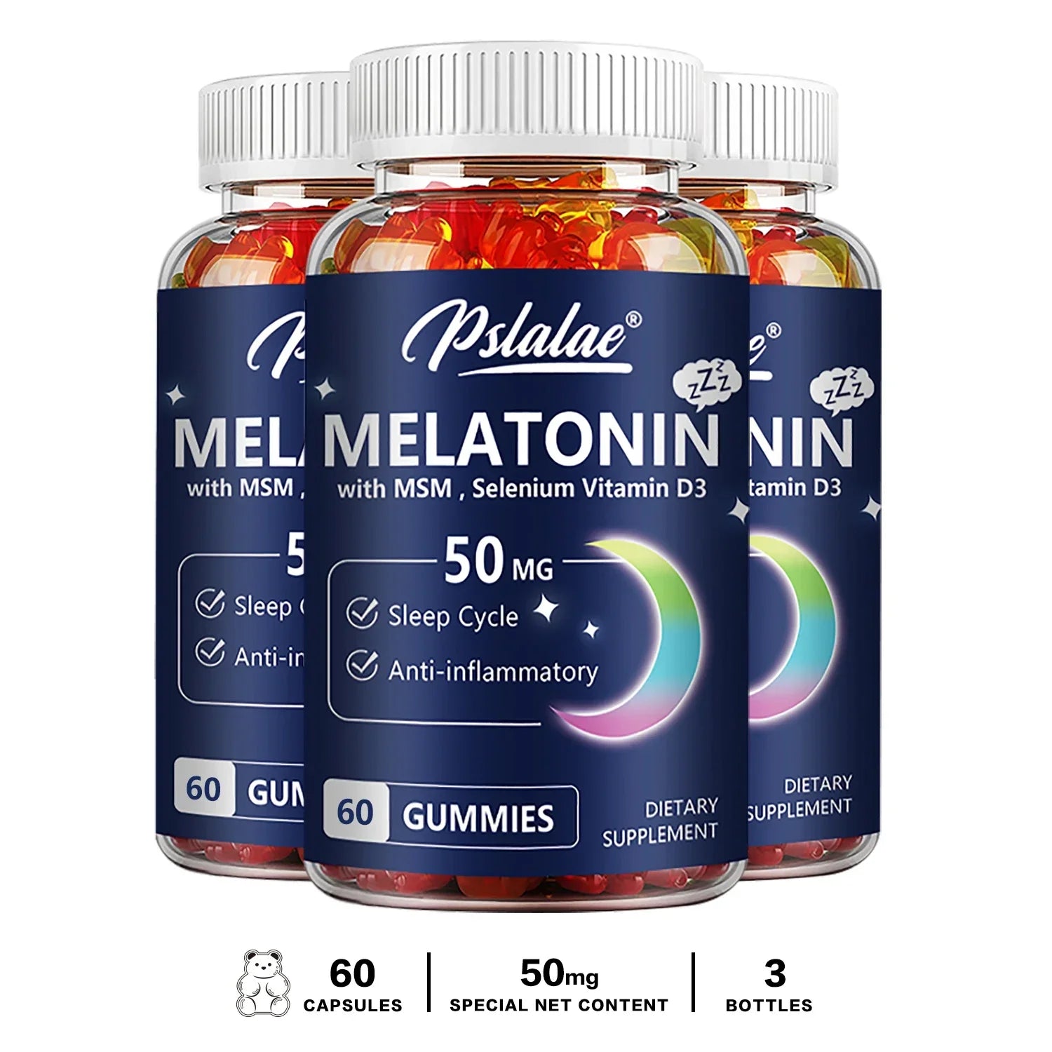Melatonin Gummies 50mg – Sleep Support & Relaxation Formula
