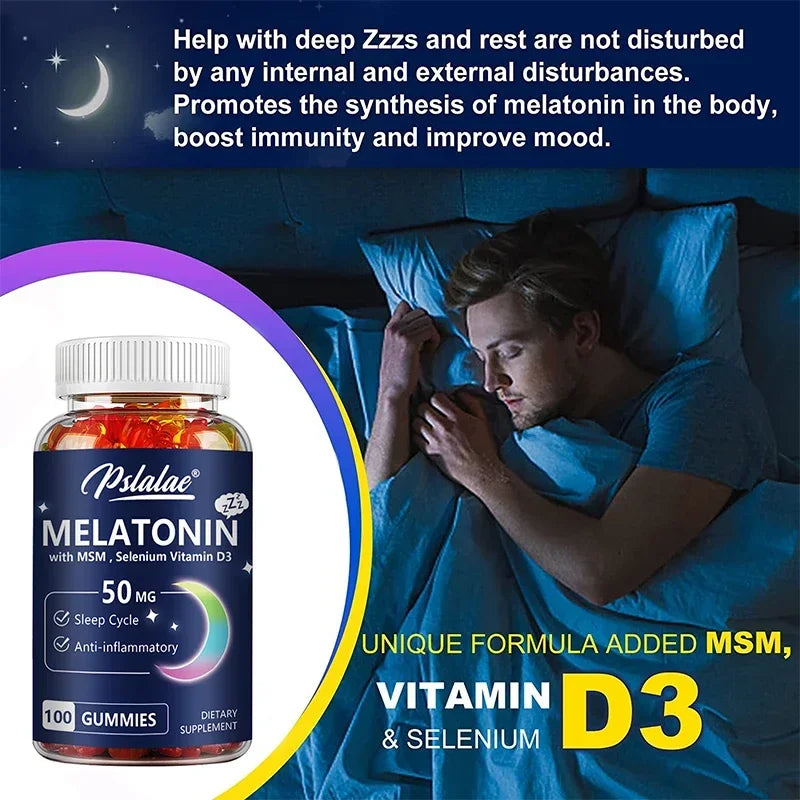 Melatonin Gummies 50mg – Sleep Support & Relaxation Formula